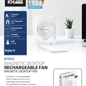 Blaupunkt Desktop Rechargeable Fan (BFR005)