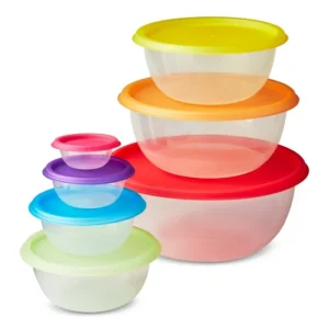 7 Piece Multicoloured Food Containers (N19-04186)