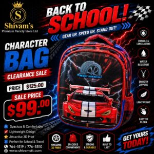 race car boy bookbag