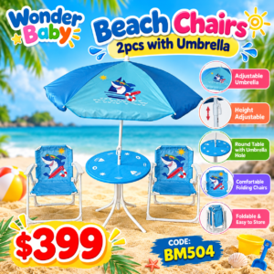 Wonder Baby Beach Chairs with Umbrella (BM504)