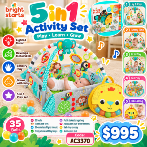 Bright Starts 5 in 1 Baby Activity Gyms (AC3370)