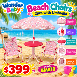 Wonder Baby Beach Chairs with Umbrella (BM878)