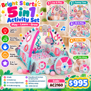Bright Starts 5 in 1 Baby Activity Gyms (AC2160)